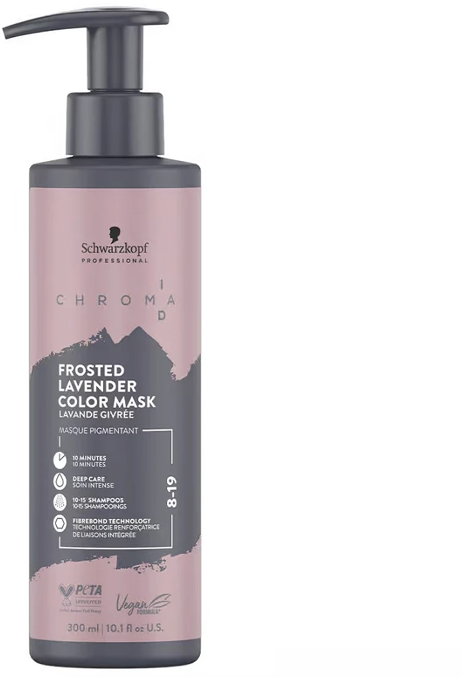 Plaukų kaukė Schwarzkopf Chroma ID Bonding Color Mask 8-19 Frosted Lavender, 300 ml