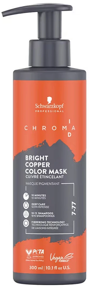 Schwarzkopf Chroma ID 7-77 300ml plaukų kaukė su dozatoriumi