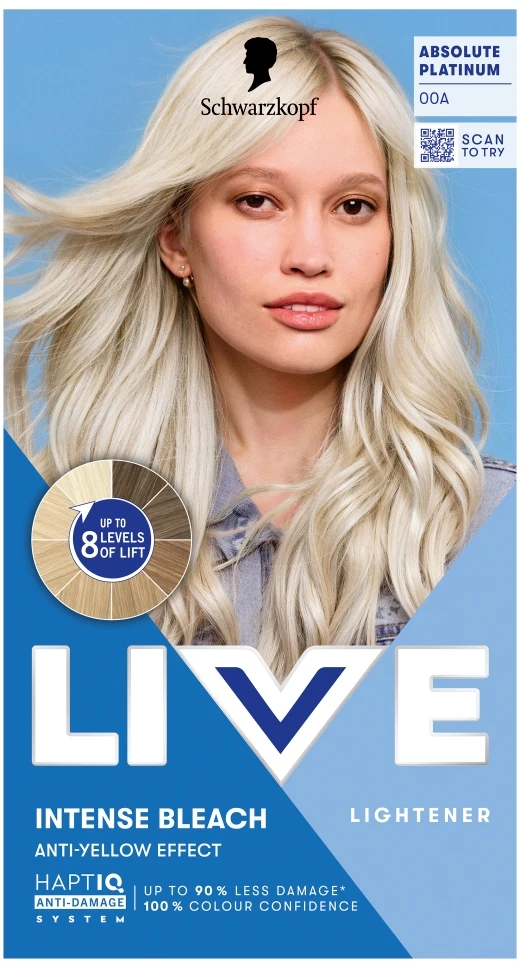 Schwarzkopf Live Intense Bleach 00A Absolute Platinum