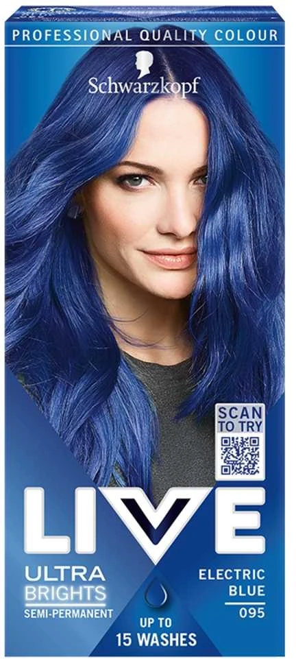 Schwarzkopf LIVE 095 Electric Blue plaukų dažai