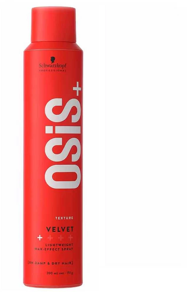Vaško efektą suteikiantis plaukų purškiklis Schwarzkopf Professional OSIS+ Velvet (1) 200 ml