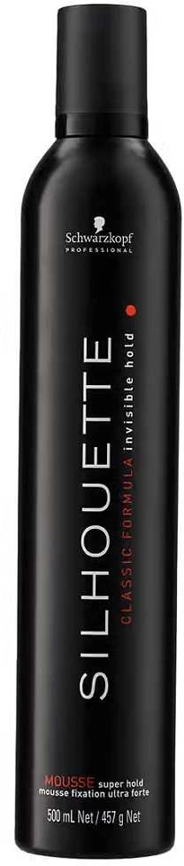 Putos plaukams labai stiprios fiksacijos Schwarzkopf Silhouette Super Hold Mousse 500ml