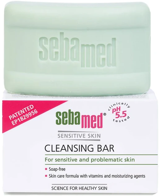 SebaMed jautrios odos valymo baras valomasis muilas