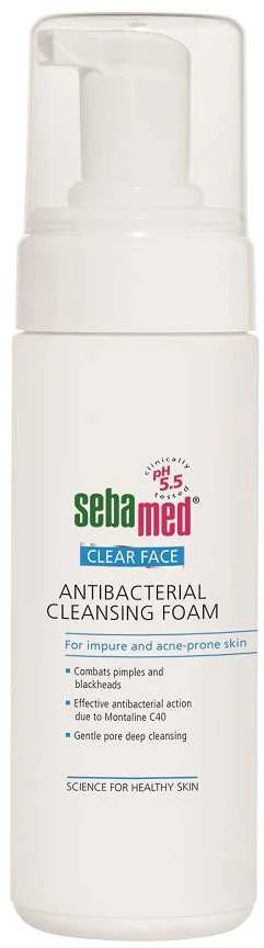 SebaMed skaidrios veido antibakterinės valymo putos