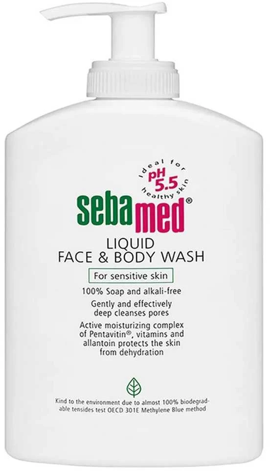 Sebamed Prausiklis veidui ir kūnui "Classic" (skystas veido ir kūno prausiklis) 1000 ml