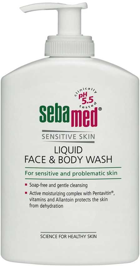 SebaMed Sensitive Skin Face & Kūno prausiklis Skystas muilas