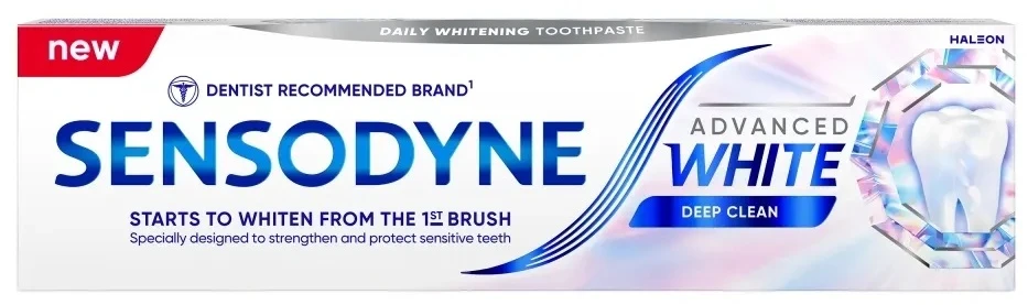 Sensodyne Advanced Baltas Deep Clean pasta do zębów su fluorkiem 75ml