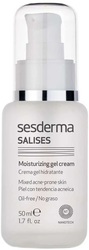 Sesderma Salises Moisturizing Gel Cream Drėkinantis gelinis kremas veidui, 50 ml