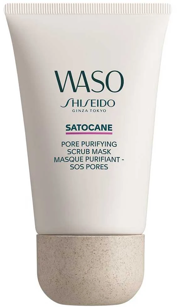 Shiseido Waso Satocane Pore Purifying Scrub Mask šveičiamoji veido kaukė, 80 ml