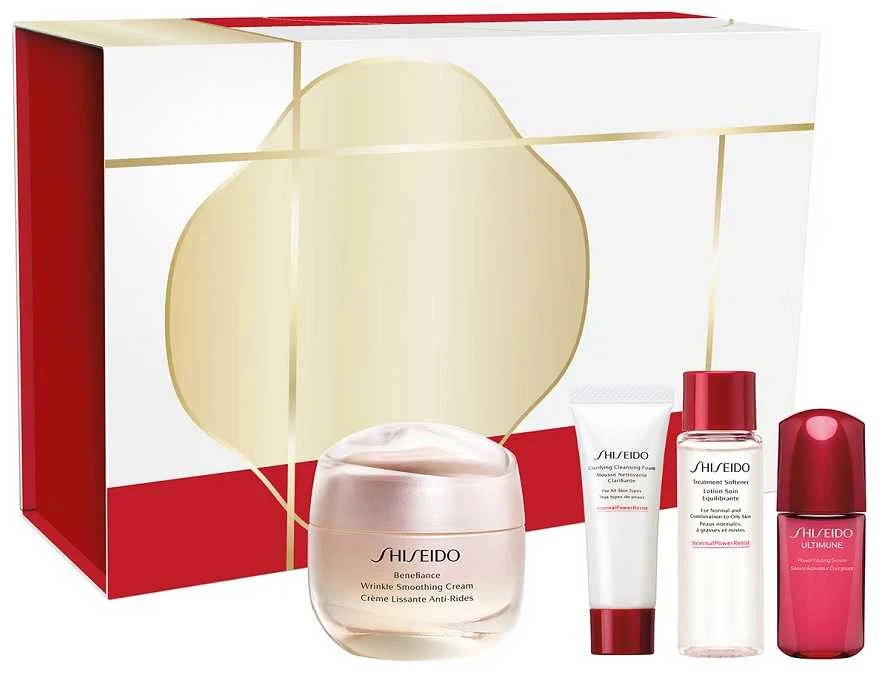 Shiseido Benefiance Wrinkle Smoothing Kreminis Estuche 4 Piezas
