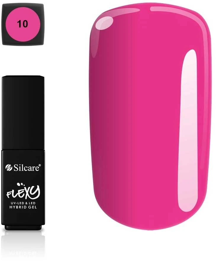Silcare SILACRE_Flexy Hybrid Gel nagų lakas 010 Rožinė 4,5 ml
