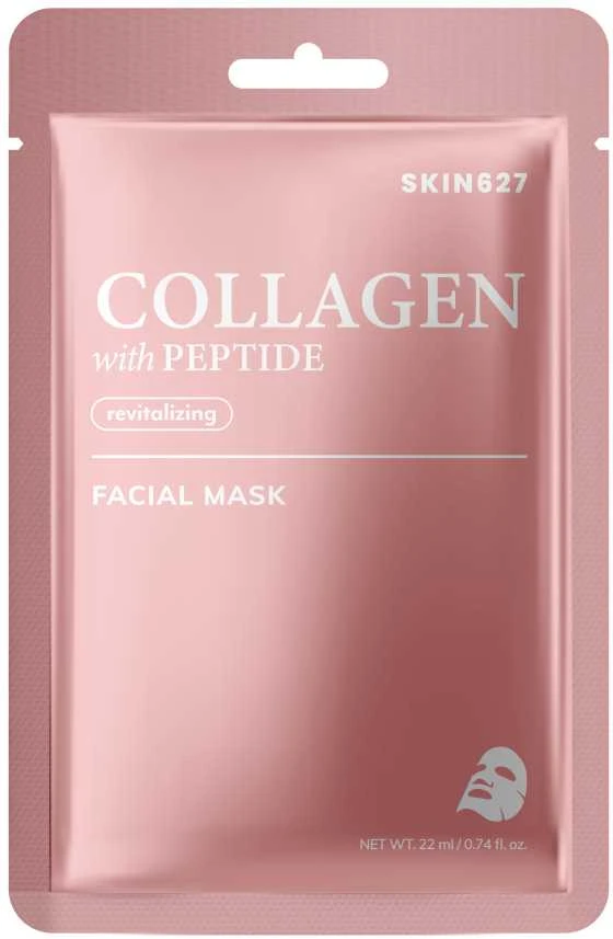Mediheal SKIN627 Atgaivinamoji veido kaukė su kolagenu ir peptidais, 22 ml