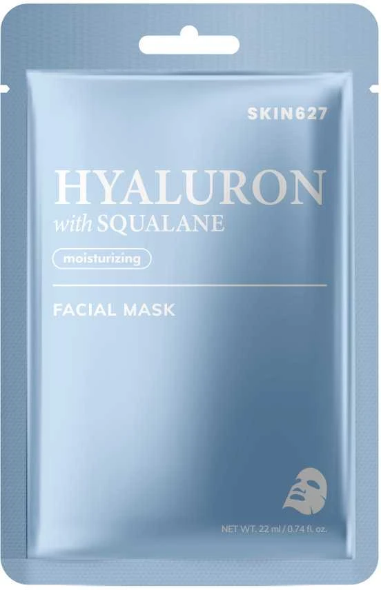 Mediheal SKIN627 drėkinamoji veido kaukė su hialurono rūgštimi ir skvalanu, 22 ml