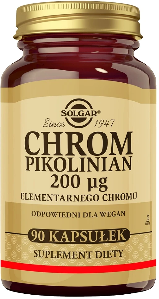 Solgar Picolinato Cromo 200mg 90 kapsulių