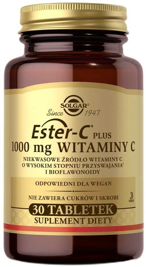 Solgar Ester-C Plus 1000 mg vitamino C tabletės - 30 vnt