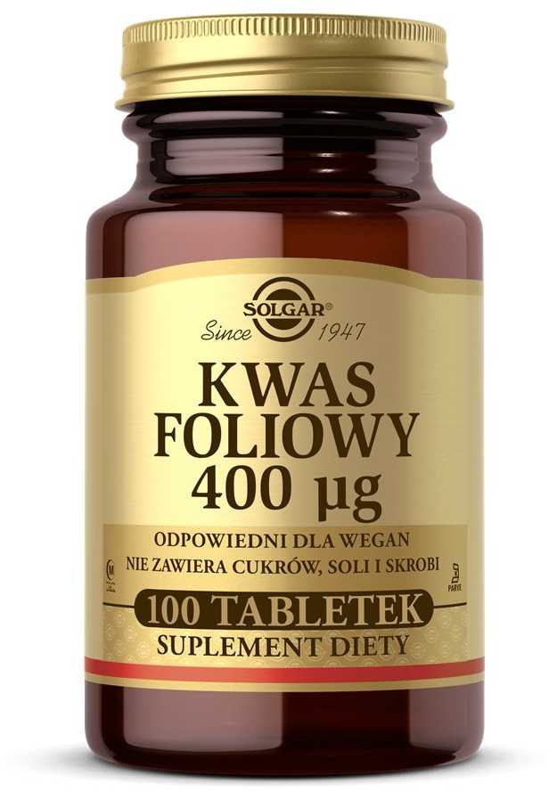 Solgar Folacin 400mg 100 tablečių