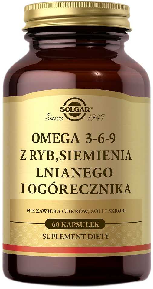 maisto papildas Solgar Omega 3-6-9 60 kapsulių