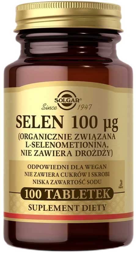 Solgar Selenas 100 µg 100 tablečių