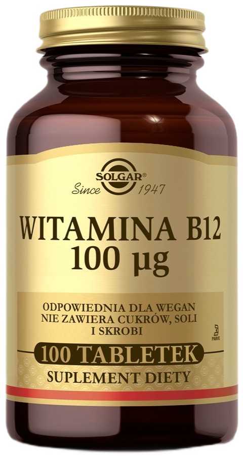 "Solgar" vitaminas B12 100 µg tabletės - 100 vnt. pakuotėje