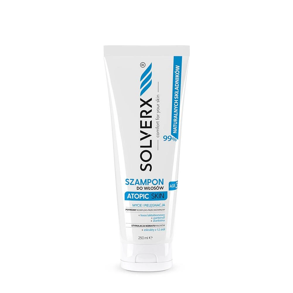 Solverx Atopinės odos plaukų šampūnas 250 ml