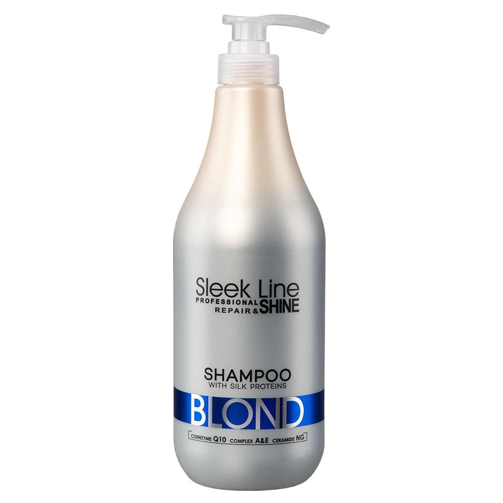 Šampūnas šviesiems plaukams Stapiz Sleek Line Blond 1000ml