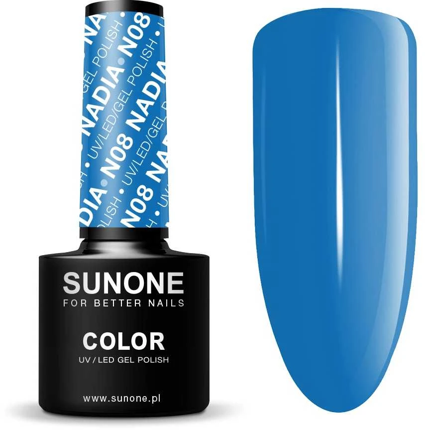 Sunone UV/LED Gel Polish Color - Mėlyna N08 Nadia, 5 ml