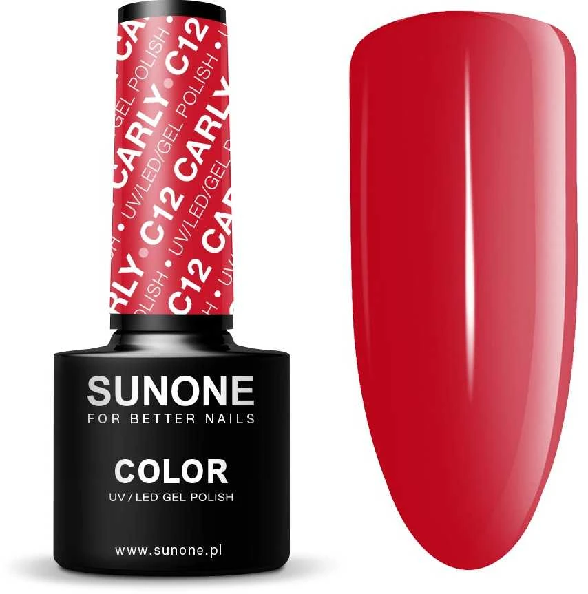 „Sunone“ UV/LED gelinis lakas – spalvotas – Czerwienie C12 Carly, 5 g