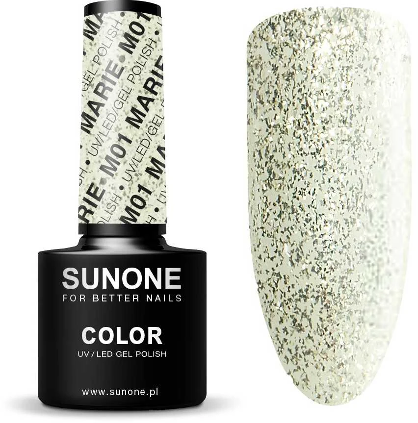 „Sunone“ UV/LED gelinis lakas – spalvotas – „Magic M01 Marie“, 5 g.
