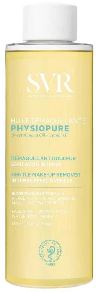 Svr Physiopure švelnus Valomasis Aliejus valomasis veido aliejus, 150 ml