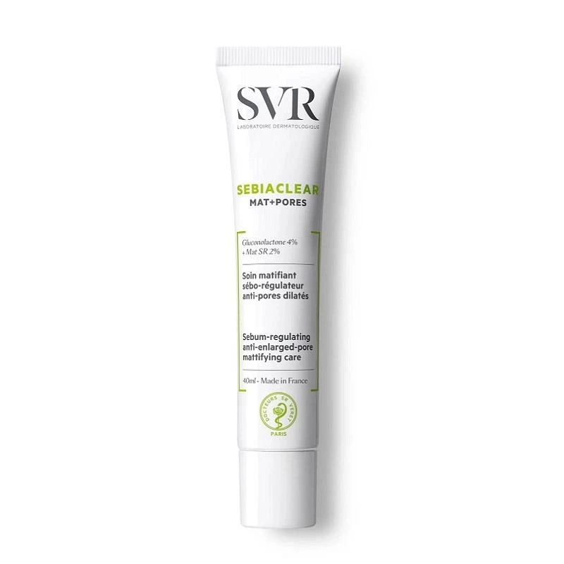 Svr Sebiaclear Kreminis Mat+Pores matizuojantis, poras mažinantis veido kremas, 40 ml