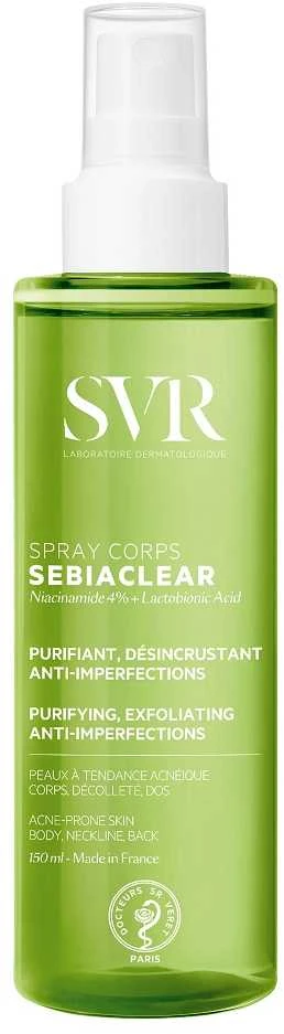 SVR Sebiaclear Purškiklis Corps Kūno Vanduo, 150 ml