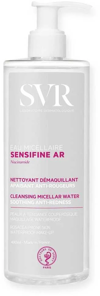 SVR SENSIFINE AR EAU MICELLAIRE, valomasis micelinis vanduo jautriai, rausti linkusiai odai, 400 ml