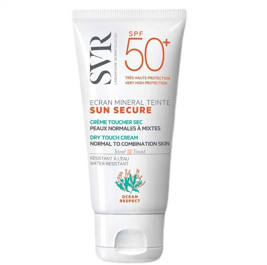 Svr Sun Secure Ecran Mineral Teinte SPF 50+ apsauginis kremas nuo saulės, 50 ml