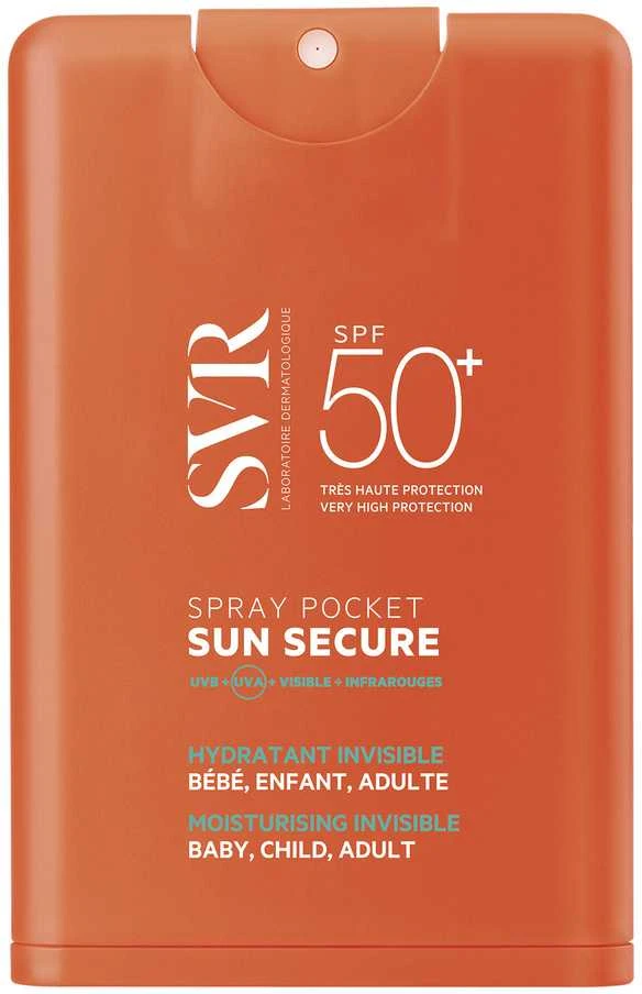 Svr Sun Secure Purškiklis de Bolsillo Spf50+, 20 ml