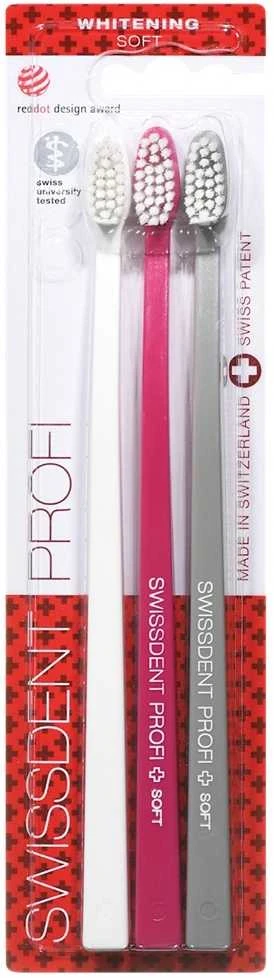 Swissdent Profi Whitening Trio Dantų šepetėlis
