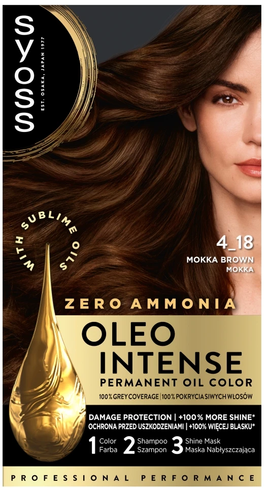 Syoss Oleo Intense Permanent Oil Color plaukų spalva moterims, 50 ml