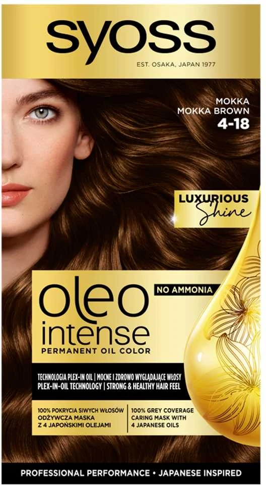 Syoss Oleo Intense Permanent Oil Color plaukų spalva moterims, 50 ml