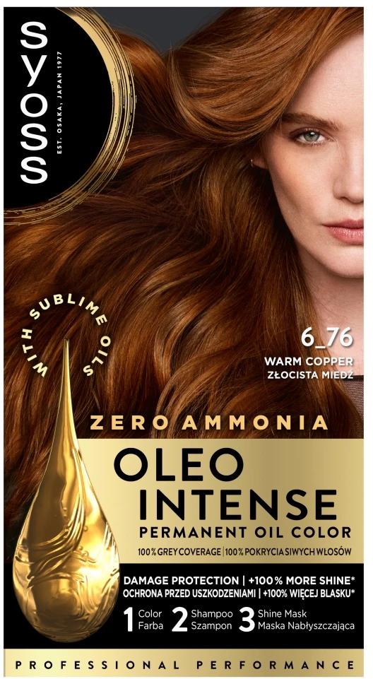 Syoss Oleo Intense Permanent Oil Color plaukų spalva moterims, 50 ml