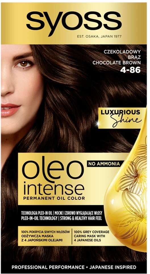 Syoss Oleo Intense Permanent Oil Color plaukų spalva moterims, 50 ml