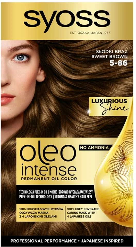 Syoss Oleo Intense Permanent Oil Color plaukų spalva moterims, 50 ml