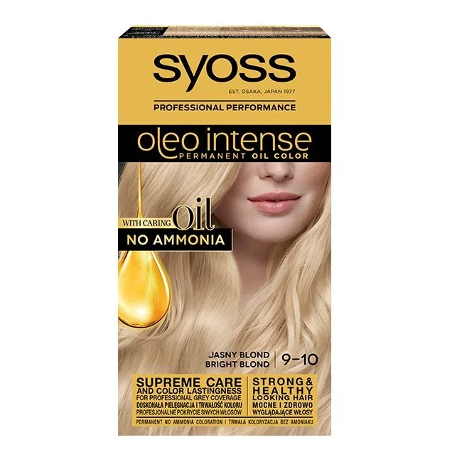 Syoss Oleo Intense plaukų dažai 9-10 Bright Blond
