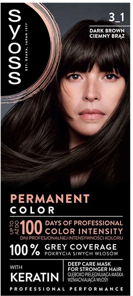 Syoss Permanent Coloration plaukų dažai, 50 ml