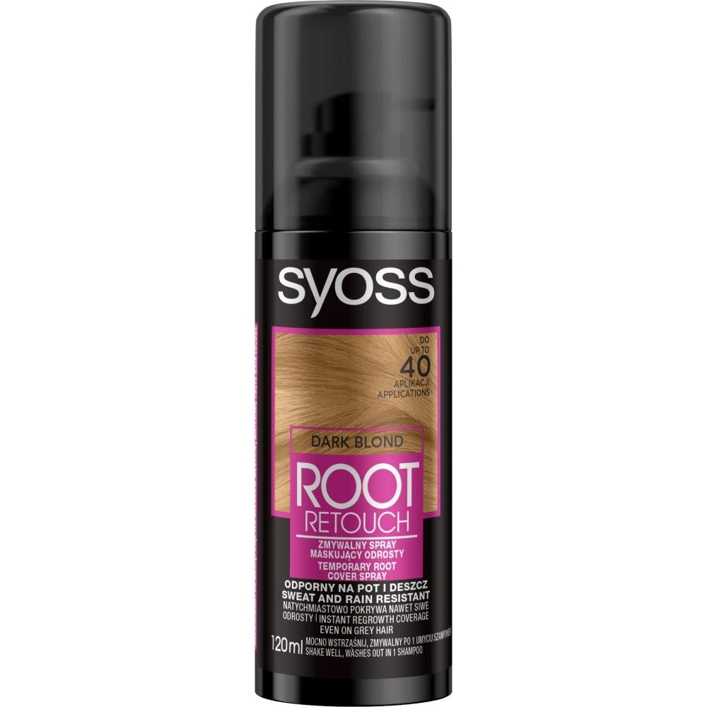 Syoss Root Retoucher laikinas šaknų dangtelis Purškiklis plaukų spalva