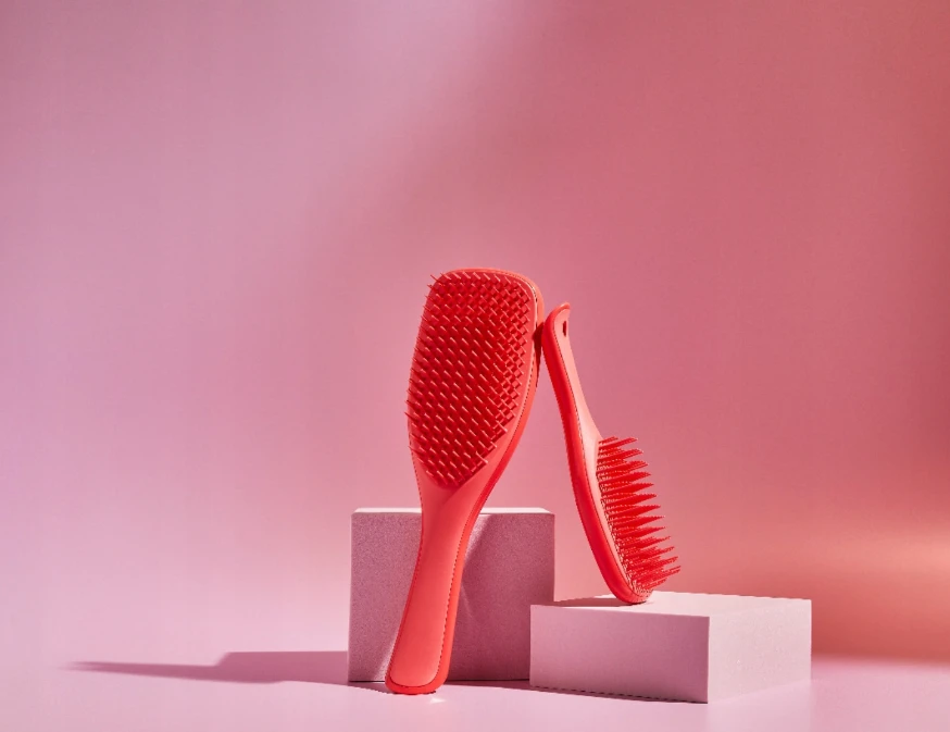 Tangle Teezer „Detangling Mini Pink Punch“ šepetys plaukams, rožinės spalvos