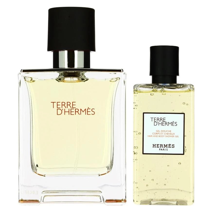 Set Hermes: Terre d'Hermes Eau De Toilette For Men, 100 ml + Terre d'Hermes Dušo želė For All Skin Types, 80 ml