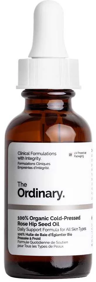 The Ordinary 100% Organic Rose Hip Seed Oil 100% tyras, šalto spaudimo erškėtuogių aliejus, 30 ml