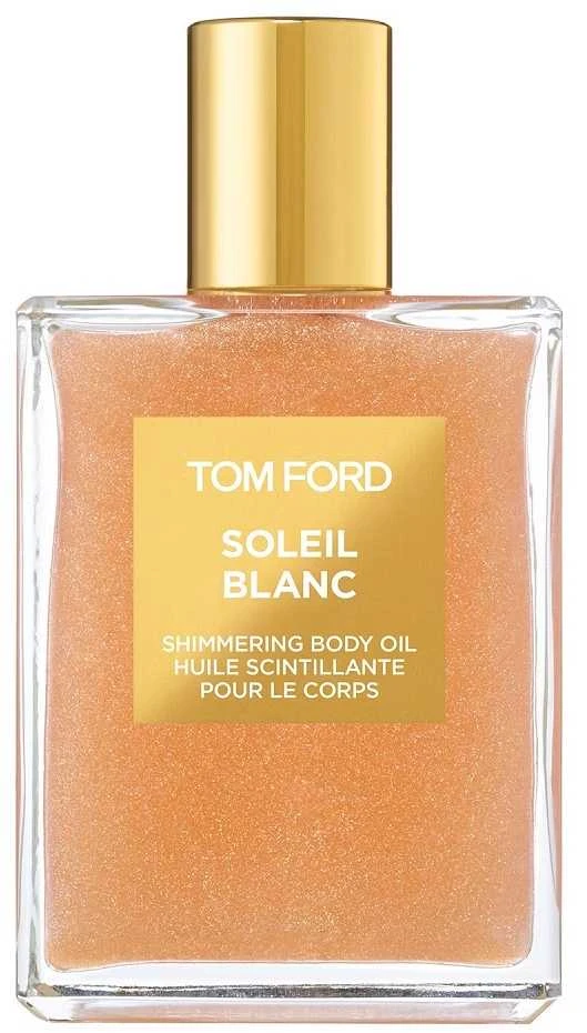 Tom Ford Soleil Blanc - blizgučių kūno aliejus (rožių auksinis), 100 ml