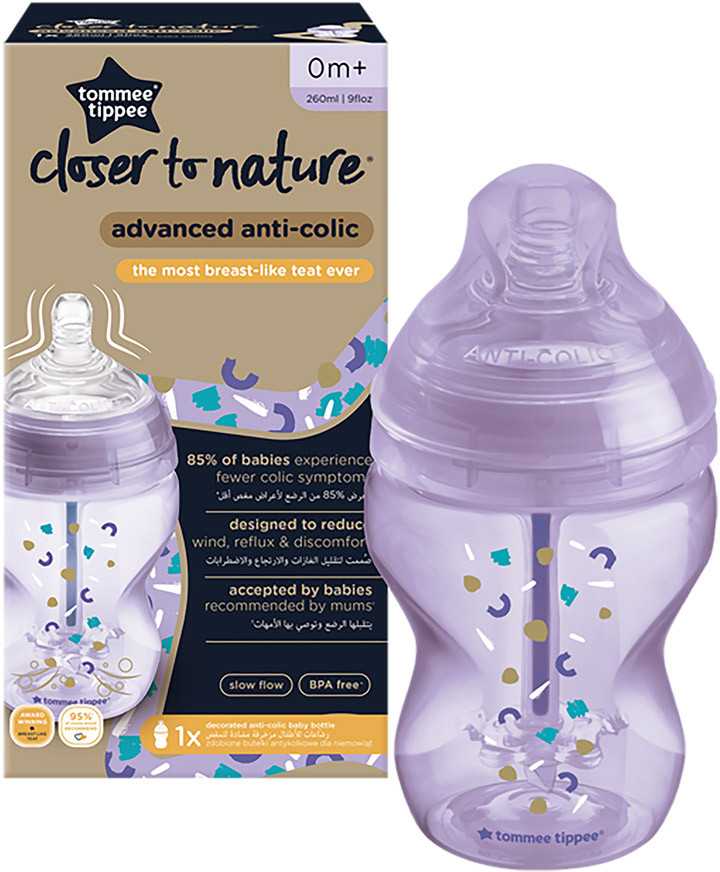 TOMMEE TIPPEE buteliukas ANTI-COLIC, 260 ml, 42257604