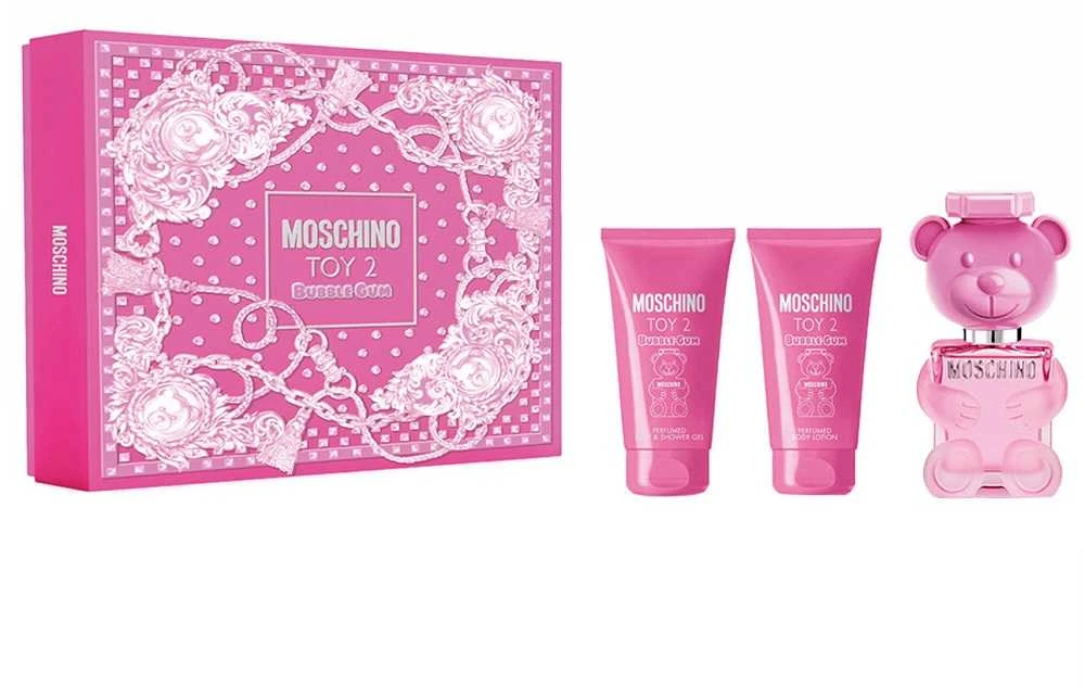 Dovanų rinkinys moterims Moschino Toy 2 Bubble Gum (EDT, 50 ml + dušo želė, 50 ml + kūno losjonas, 50 ml)