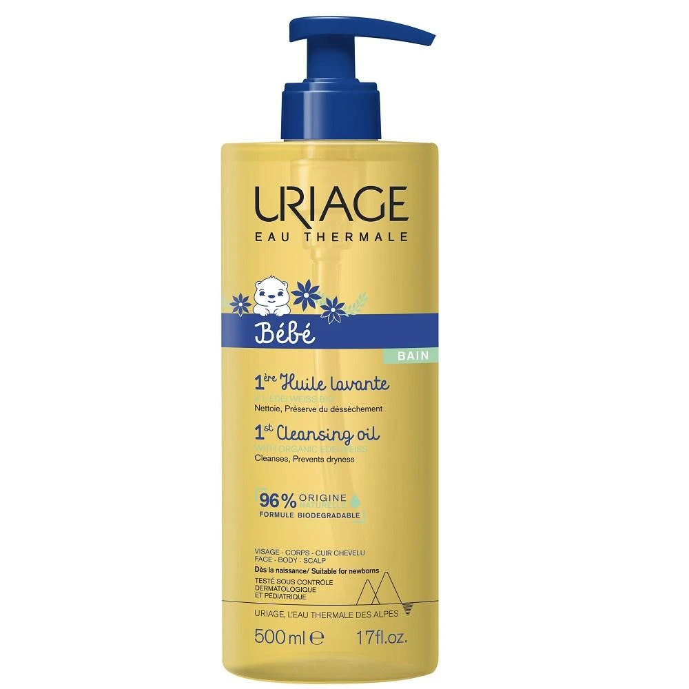 Uriage Bebe 1st Cleansing Oil maitinamasis valomasis aliejus kūdikiams, 500 ml